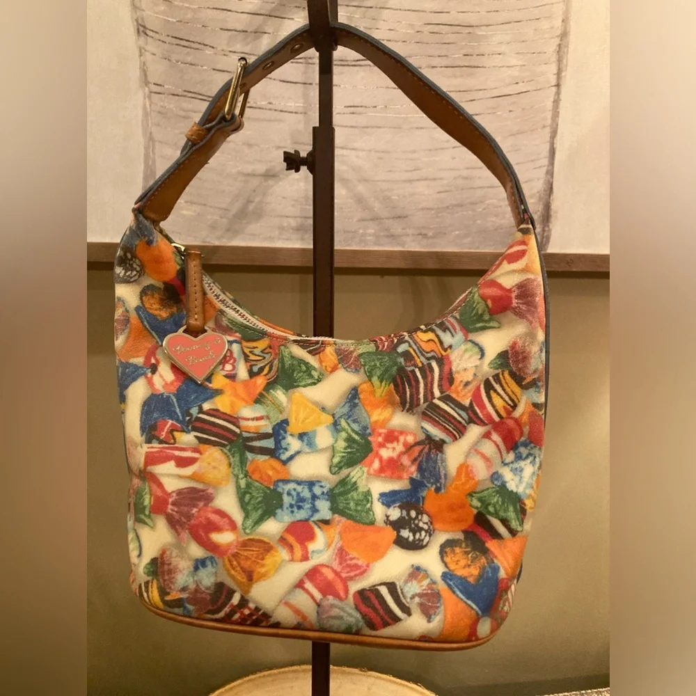 Dooney and Bourke Y2K Candy Bucket Bag‎ on Off White HOBO Rare Hard To Find